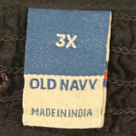 Old Navy SZ 3X Black cotton print Peasant Top Smocked Boho Cottage Core Prairie - Picture 8 of 9